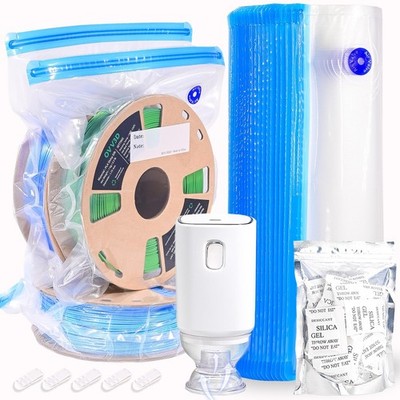 OVV3D Filament Aufbewahrung Kit mit Auto Pumpe, Plus Size 32X34cm 30 3DDruck ...