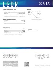 1.52 Ct CUSHION Cut GIA Certified Lab Grown CVD Diamond E Color VS2 Clarity 552.63 per carat