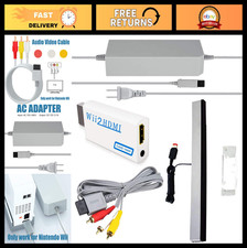 4-in-1 Wii Replacement Cables Set - HDMI Converter, AC Power Adapter  Motion Se