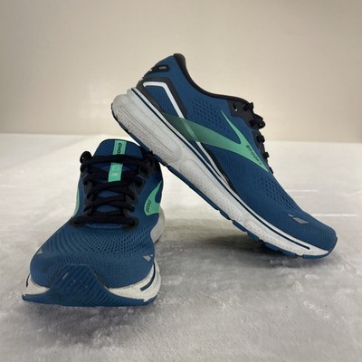 Brooks Ghost 15 Men's Running Shoes Size 11D Blue & Green Lightweight Breathable
