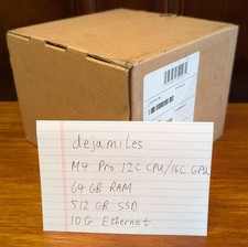 New | Mac Mini M4 Pro | 12C/16C CPU/GPU | 64GB RAM | 512GB SSD | 10Gb Ethernet
