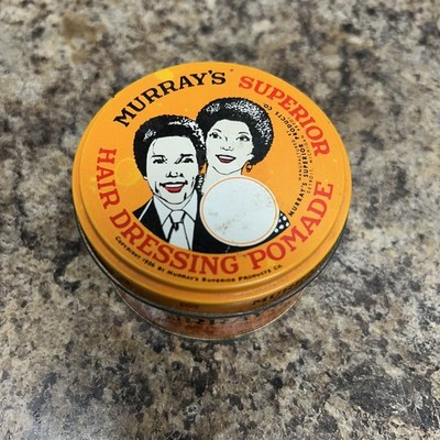 Vintage Tin Murray's Superior Hair Dressing Pomade Copyright 1926 Ferndale MI