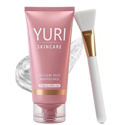 Yuri Korean Collagen Night Wrapping Mask 75ml Hydrating Sleeping Mask New In Box