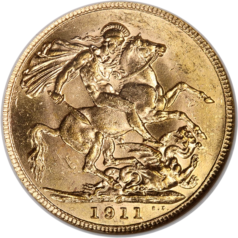 1911-C Canada Gold Sovereign ANACS MS62 - Image 2 of 4