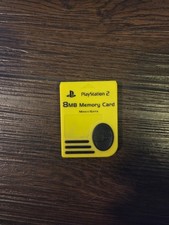 yellow Nyko 8MB PlayStation 2 memory card featuring MagicGate encryption...