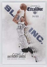 2014-15 Panini Excalibur Slam Inc Blue 74/99 Anthony Davis #9 0ad