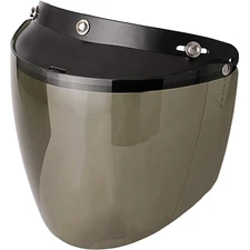 Visor for Open Face Motorcycle Helmet Wind Shield Flip Up Down (Light Smoke)