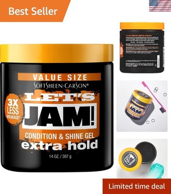 Carson Dark and Lovely Let's Jam Hair Gel 14oz - Extra Hold & Shine for All Hair