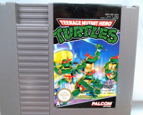 Teenage Mutant Ninja Hero Turtles + Burai Fighter (Nintendo NES Cartridges) PAL