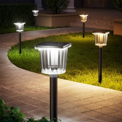 #ad Solar Garden Lights Outdoor Waterproof Landscape LED Lights Pathway Yard 8 Pack $49.99