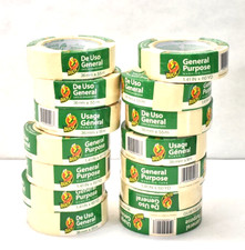 Lot of 14 Duck Brand General Purpose Masking Tape Rolls 1.41" x 60yd 286503