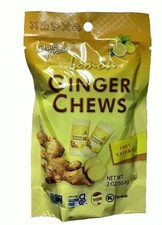 New Prince Of Peace Lemon Ginger Chews 2 Oz 100% Natural (Nausea, Upset Stomach)
