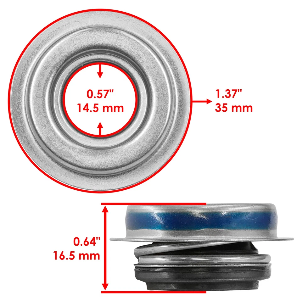 Sello mecánico de bomba de agua para Arctic-Cat XR 500 4X4 2015/Hdx 500 4X4 Xt 16-2017 Foto 2 de 4