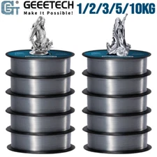Geeetech 1/2/3/5/10KG 3D Printer Filament Silk PLA Silver 1.75mm 1KG Bulk Lot US