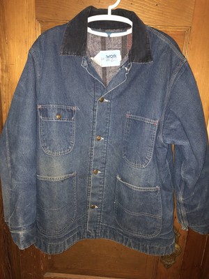 blanket lined denim chore coat