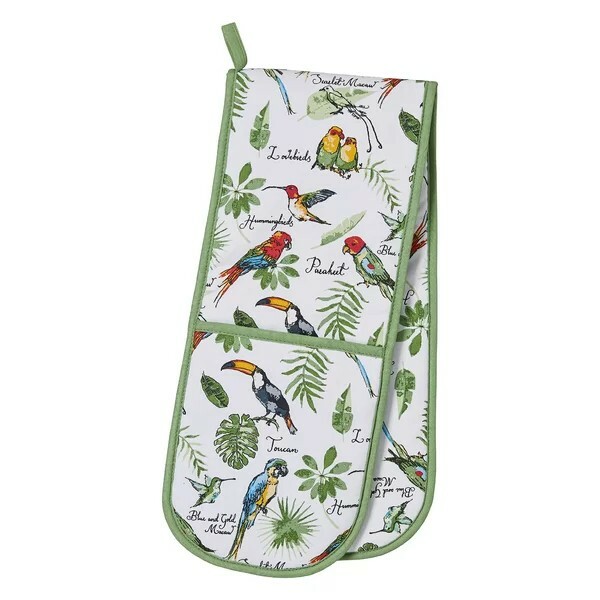 Ulster Weavers Tropical Bird Double oven glove birds oven gloves ovengloves