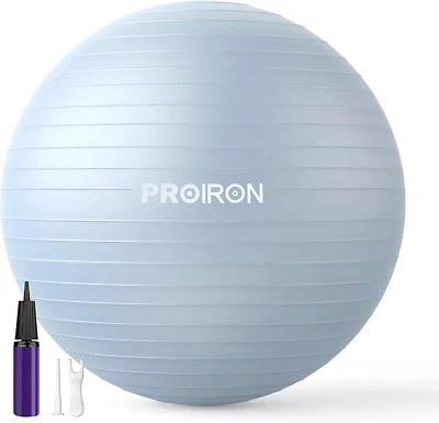 PROIRON Palla Fitness Con Pattern Di Pose, Fitball 55 Cm 65 Cm 75 Cm Con Pompa