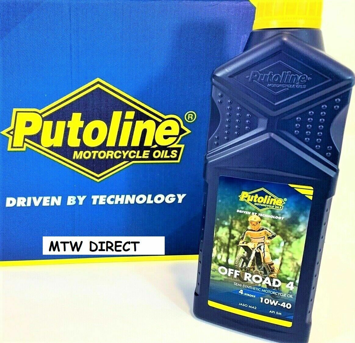 PUTOLINE OFF ROAD 4 1LTR SEMI SYNTHETIC 10W40 MX MOTO X ENDURO 4