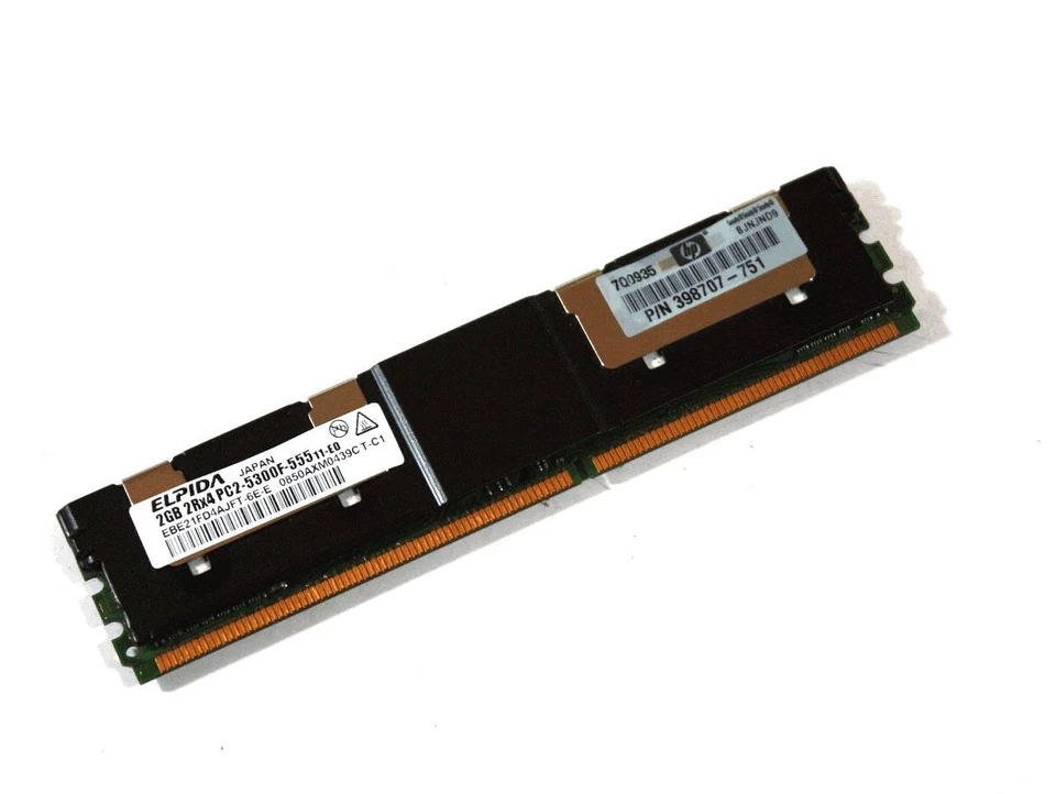 Genuine HP Elpida Computer RAM Memory Board 398707-751 - Image 2 of 3