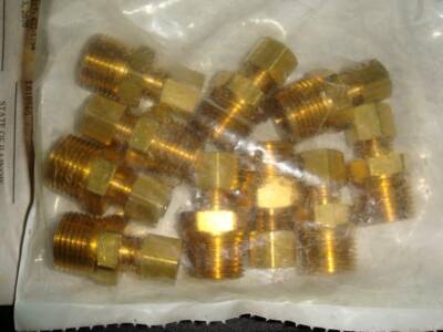 Brass Craft 68-4-6X Compr. Male Reducing Adpter 1/4'' OD Tube X 3/8'' MIP 10 pcs.