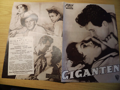 DNF  Giganten James Dean Elizabeth Taylor Rock Hudson Caroll Baker Sehr selten!
