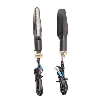 2Pcs Motorcycle Turn Reverse Brake Daytime Running Fog Lgiht