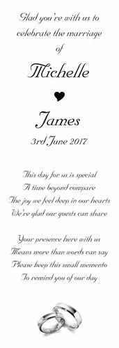 50 Personalised Wedding Favour Scrolls WITHOUT ribbons on PARCHMARQUE Paper - Picture 4 of 13