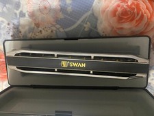 Swan SW1664-2 Round Corner 16 Holes 64 Tones Silver Chromatic Harmonica