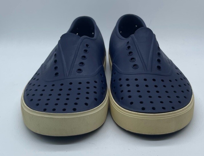 Native Adult Unisex Jefferson Slip-on Shoes Navy Blue White  display picture 2