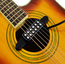 Lo último Pastilla de clip Guitarra Eléctrica Acústica Bajo Pastilla 12 Agujeros Accesorios de Audio