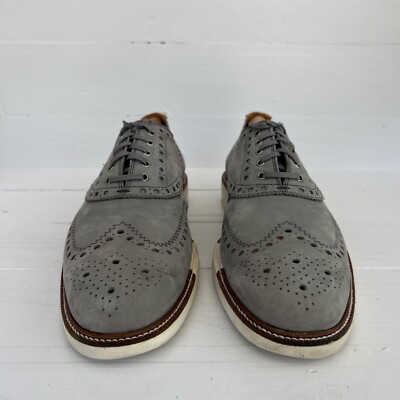 Cole Haan Gray Men\'s 9 Grand 360 Stitchlite Wingtip Dress Shoes India C32680 Cole Haan Gray Men main image 4