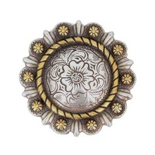 Concho à visser BERRY - Argent vieilli