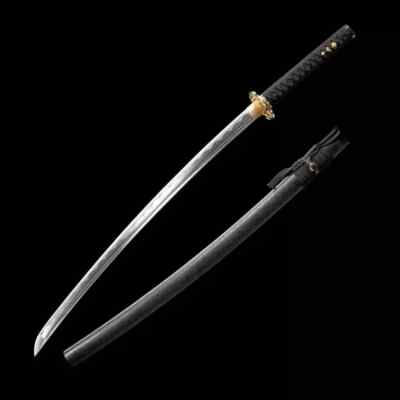 T10 Clay Tempered Damascus Steel Real Katana Sumari Japaness
