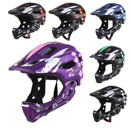 Casco Bici Integrale Regolabile Per Bambini Lixada &ndash; Casco Full Face Staccabile &ndash; Protezione Testa E Viso