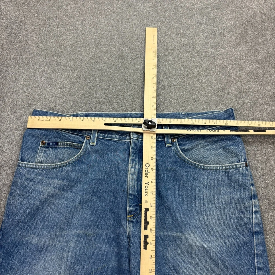 Pantalones Cortos de Denim Lee Adulto W38 Azul Carpintero Relajado Hip Hop Ropa de Trabajo Para Hombres Foto 3 de 4
