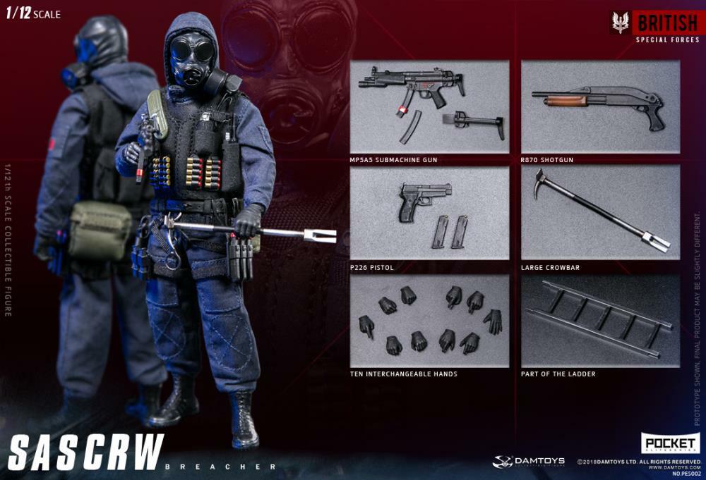 DAMTOYS PES002 SAS CRW Breacher 1:12 Scale Action Figures IN STOCK
