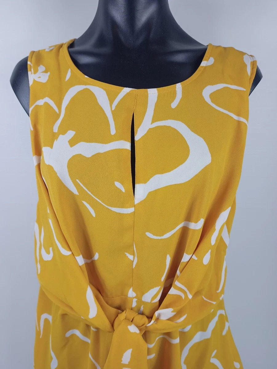 Vero Moda for Myer Size L Sleeveless Fitted Peplum Tie Front Top Side Zip  VGC