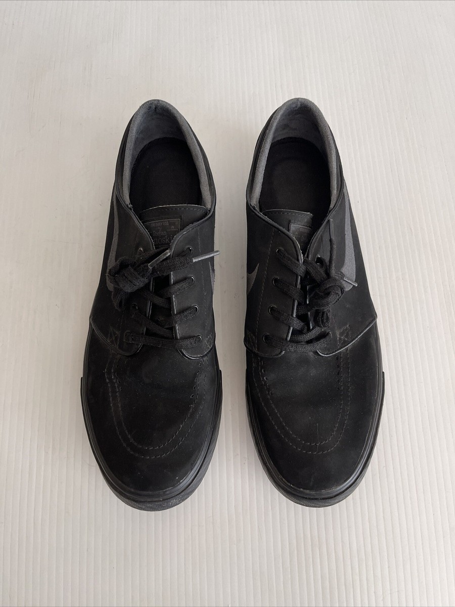 Nike Stefan Janoski ブラック スケートレザーシューズ s-l400.jpg
