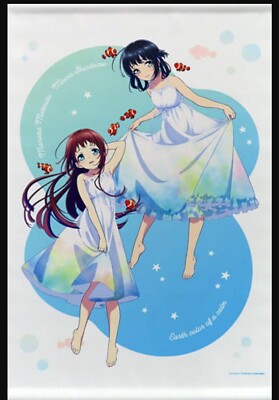 Japanese anime A Lull in the Sea B2 tapestry Manaka & Miuna