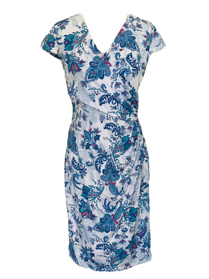 Diana Ferrari The Edit Sz 10 Crossover Ruched Party Cocktail Evening Dess