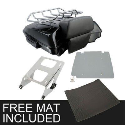 5.5'' Razor Trunk Backrest Mount Plate Fit For Harley Electra Street Glide 14-26