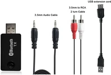 Bluetooth Transmitter for TV, YETOR 3.5mm Portable Stereo Audio Wireless Bluetoo