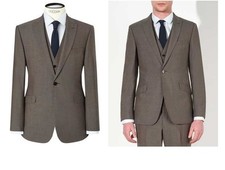 Kin by John Lewis Kroft Plainweave Slim Fit Suit Jacket Size 38R RRP £109 - BNWT