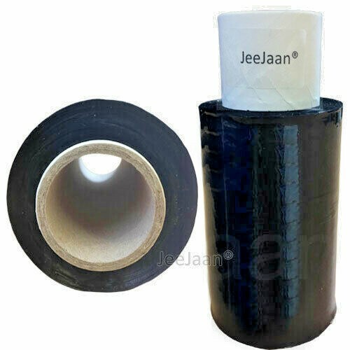 Pellicola termoretraibile mini avvolgente portatile trasparente pallet nero 100 mm x 150 m - Foto 3 di 4