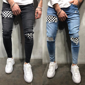 men's ripped denim jeans