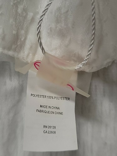 $78 Echo White Beach Cover Up #102K - Picture 6 of 11