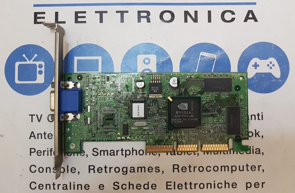Scheda video AGP 4x NVIDIA RIVA TNT2 M64 Vanta-16 16MB VGA Gigabyte Sparkle MSI - Immagine 3 di 4