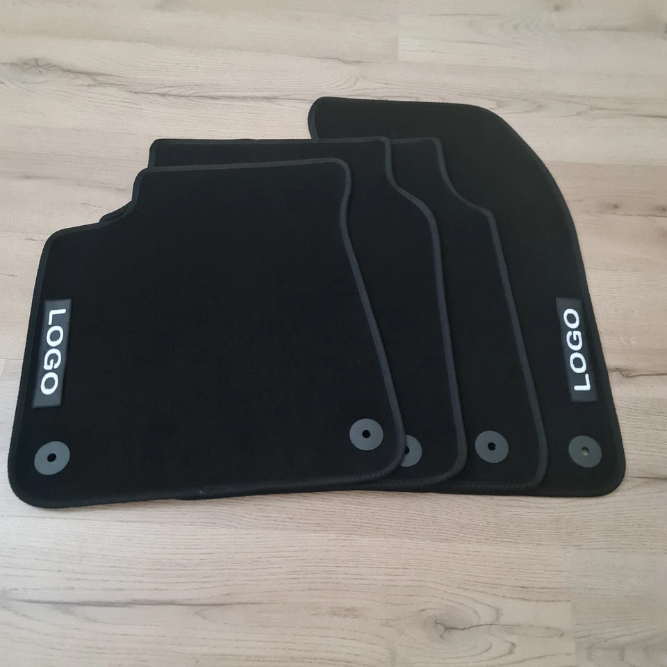 Car floor mats velour for Audi A6 C6 2004-2009 Waterproof Carpet Black Liners S6 - Image 3 of 4