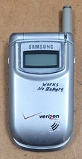 Samsung SCH-A310 - Silver  Verizon  Rare Flip Phone - Tested / No Batt
