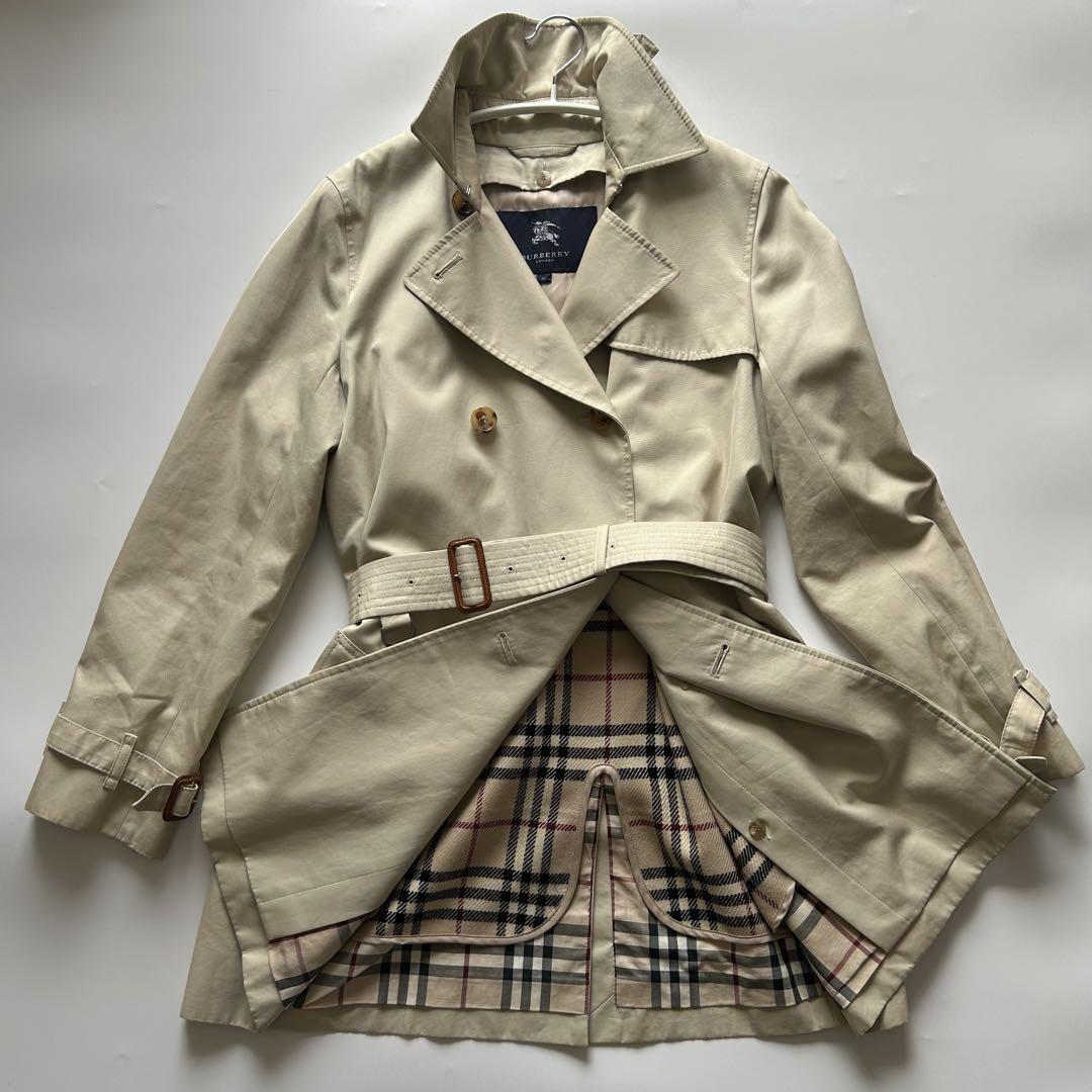 Burberry London Trench Coat Belt Liner Nova Check